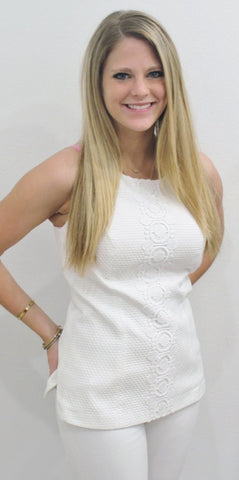 Lilly Pulitzer Annabelle Halter Top in White