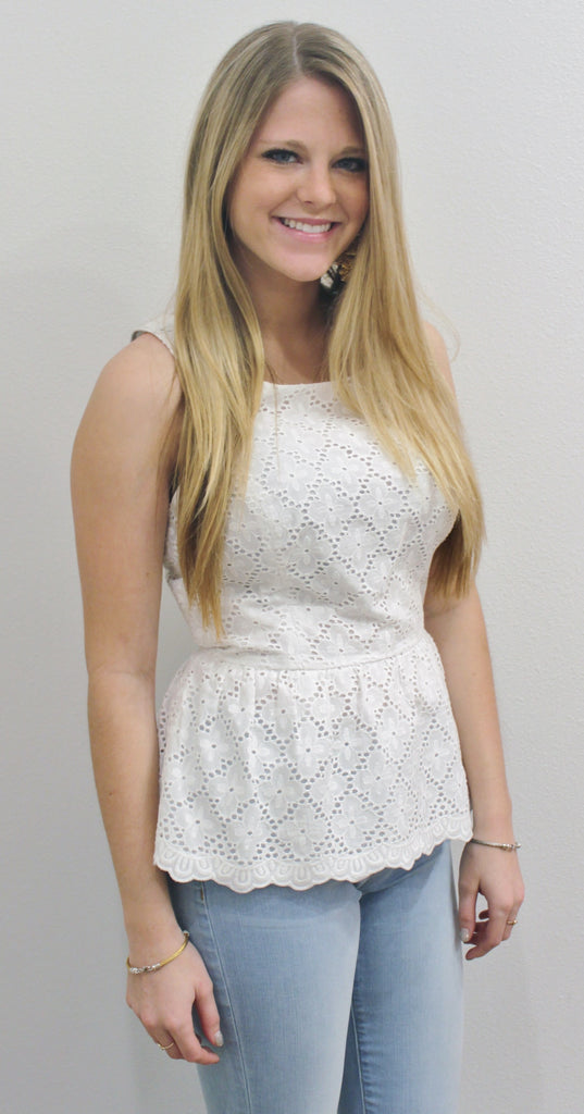 Lilly Pulitzer Ashton Ruffled Peplum Top Spinout