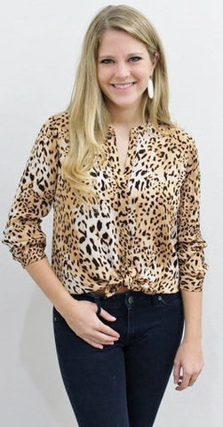 Joie Cheetah Print Blouse