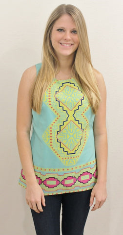 Britt Ryan Hawaiian Punch Sleeveless Top