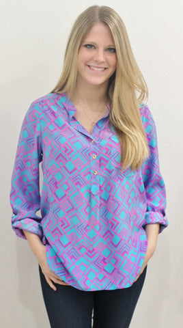 Alice & Trixie DylanTop in Diamond Print