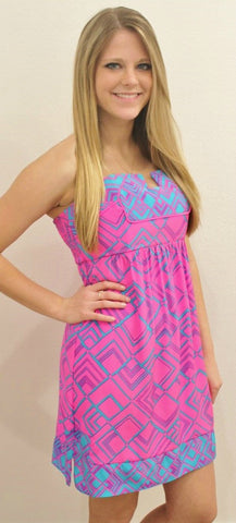 Alice & Trixie Alabama Diamond Print Dress