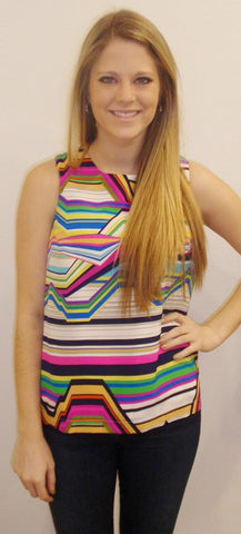 Amanda Uprichard Geo Rainbow Tank