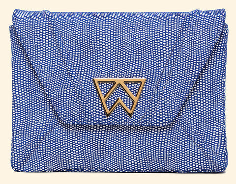 Kelly Wynne Cloud 9 Clutch in Cobalt