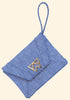 Kelly Wynne Cloud 9 Clutch in Cobalt