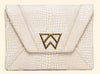 Kelly Wynne Cloud 9 Clutch in Stone White